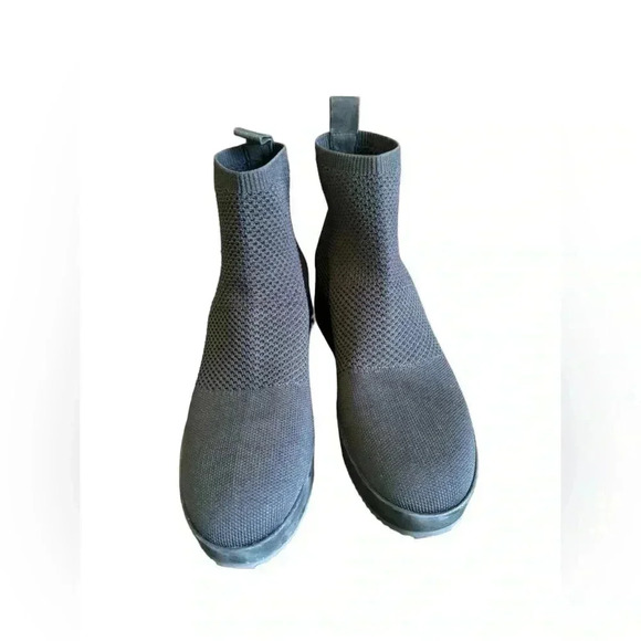 Eileen Fisher Mars Knit Wedge Heel Booties Size 9 - Picture 6 of 16